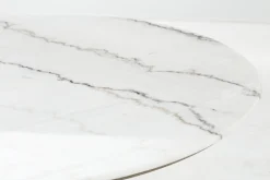 Flamant Aboah, Table A Manger, Ronde, Marbre Blanc, 145 Cm Best
