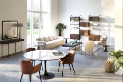 Flamant Aboah, Table A Manger, Ronde, Marbre Blanc, 145 Cm Best