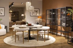 Flamant Aboah, Table A Manger, Ronde, Marbre Blanc, 145 Cm Best