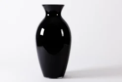 Flamant Adina, Vase, Noir, Souffle Bouche, 70Cm