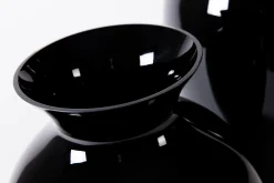 Flamant Adina, Vase, Noir, Souffle Bouche, 70Cm