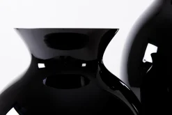 Flamant Adina, Vase, Noir, Souffle Bouche, 70Cm