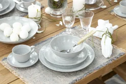 Flamant Alanah, Assiette, Ceramique, Gris, 21,5Cm Clearance