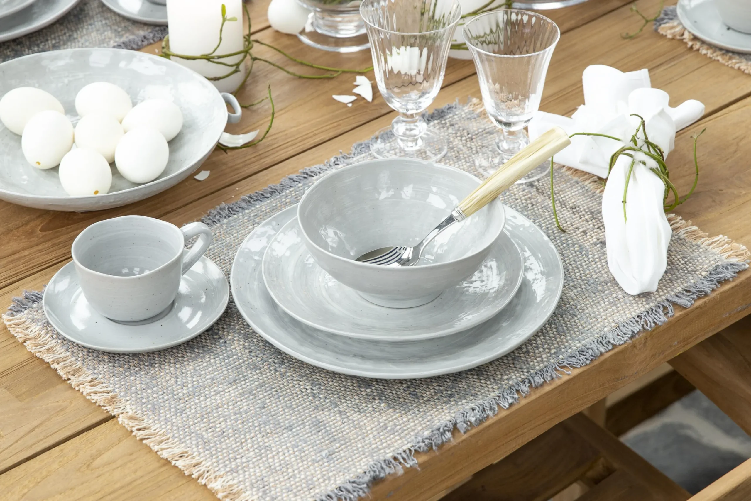 Flamant Alanah, Assiette, Ceramique, Gris, 27Cm Sale