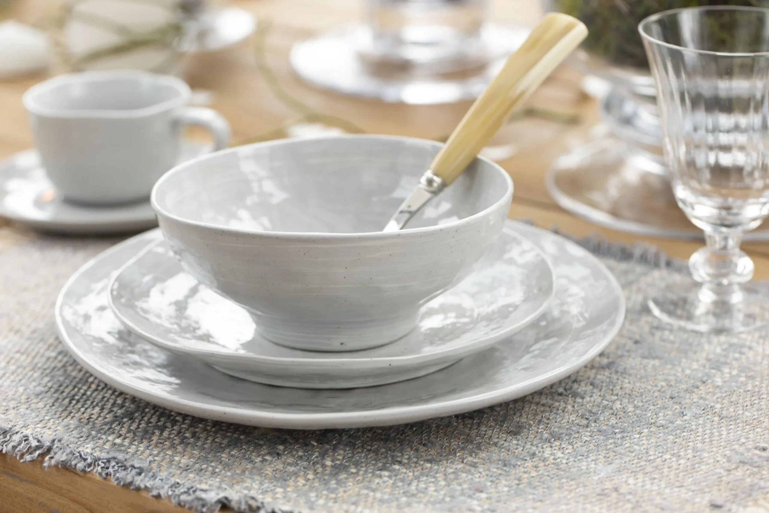 Flamant Alanah, Assiette, Ceramique, Gris, 27Cm Sale