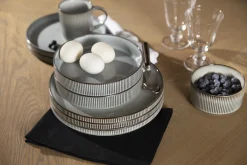 Flamant Architecto, Assiette A Pates, Ceramique, Gris Hot