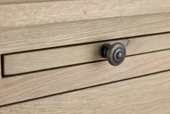 Flamant Balmore, Bibliotheque, Chene Patine, 3 Parties, Avec Echelle New