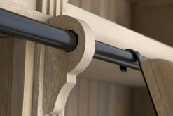 Flamant Balmore, Bibliotheque, Chene Patine, 2 Parties, Avec Echelle Best