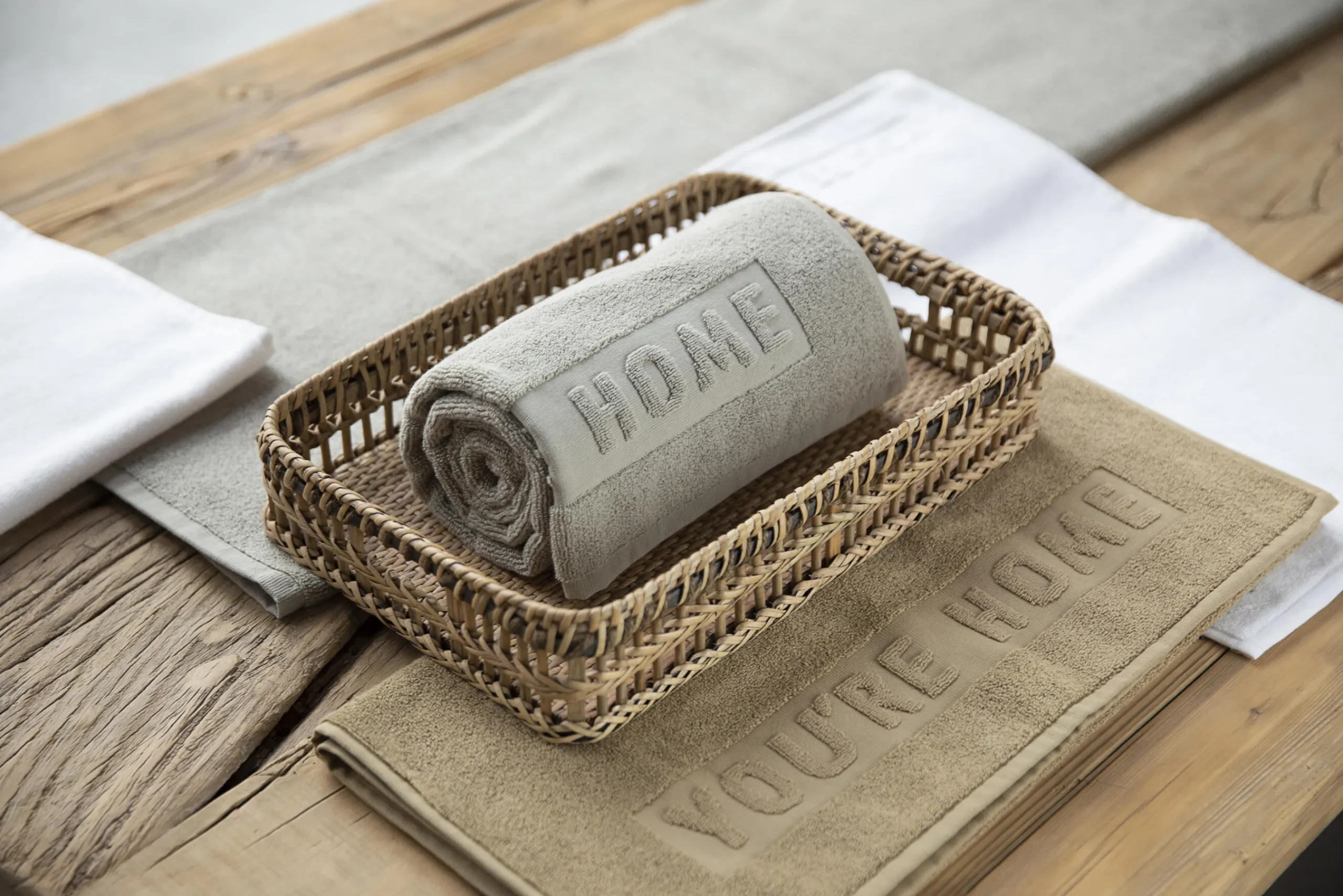 Flamant Baobao, Serviette Invite, Blanc Best