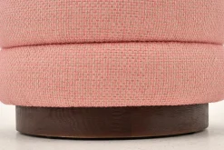 Flamant Beatrice, Pouf, Rond, Rose Clearance
