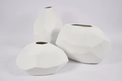 Flamant Belinda, Vase, Ceramique, Blanc, Modele 2 New