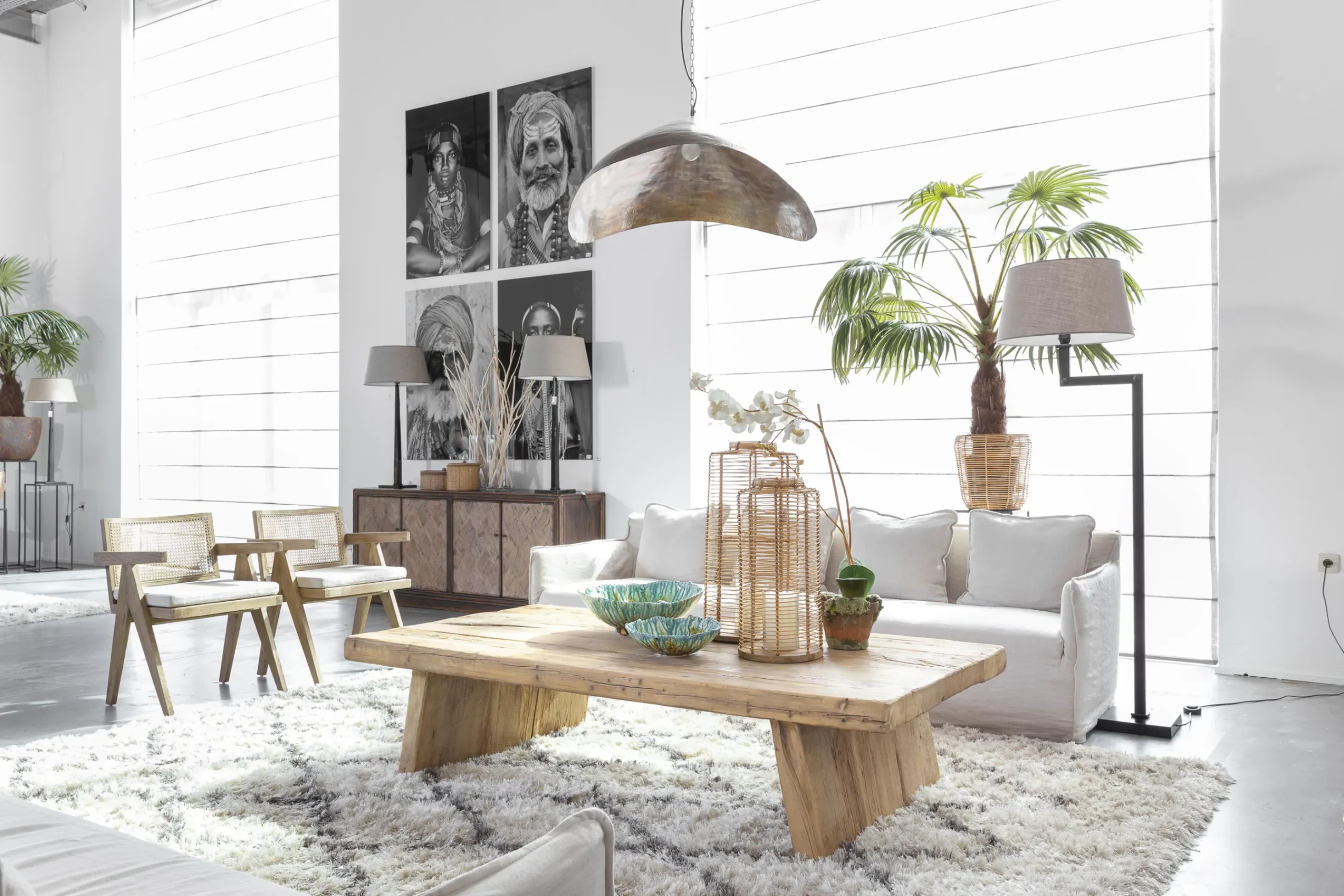 Flamant Benir, Tapis, 240X340, Blanc Casse Outlet