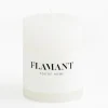 Flamant Beth, Bougie, Couleur Blanc, 7X9Cm Discount
