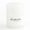 Flamant Beth, Bougie, Couleur Blanc, 9X11,5Cm Discount