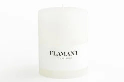 Flamant Beth, Bougie, Couleur Blanc, 9X11,5Cm Discount