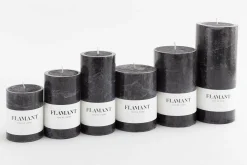 Flamant Beth, Bougie, Couleur Noir, 7X11,5Cm Clearance