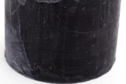 Flamant Beth, Bougie, Couleur Noir, 9X20Cm