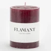 Flamant Beth, Bougie, Couleur Rouge Balmoral, 7X9Cm Best