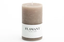 Flamant Beth, Bougie, Couleur Taupe, 7X11,5Cm Clearance