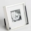 Flamant Boites, Cadre Photo, Plaque Argent Et Laque, 8X8 Best