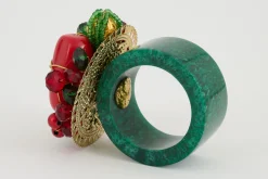 Flamant Brava, Rond De Serviette, Perles Best