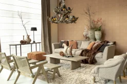 Flamant Bruno, Banc, Chene Et Roseau Clearance