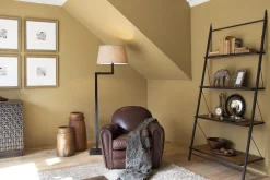 Flamant Burnham, Fauteuil Club, Marron Fonce, Cuir Outlet