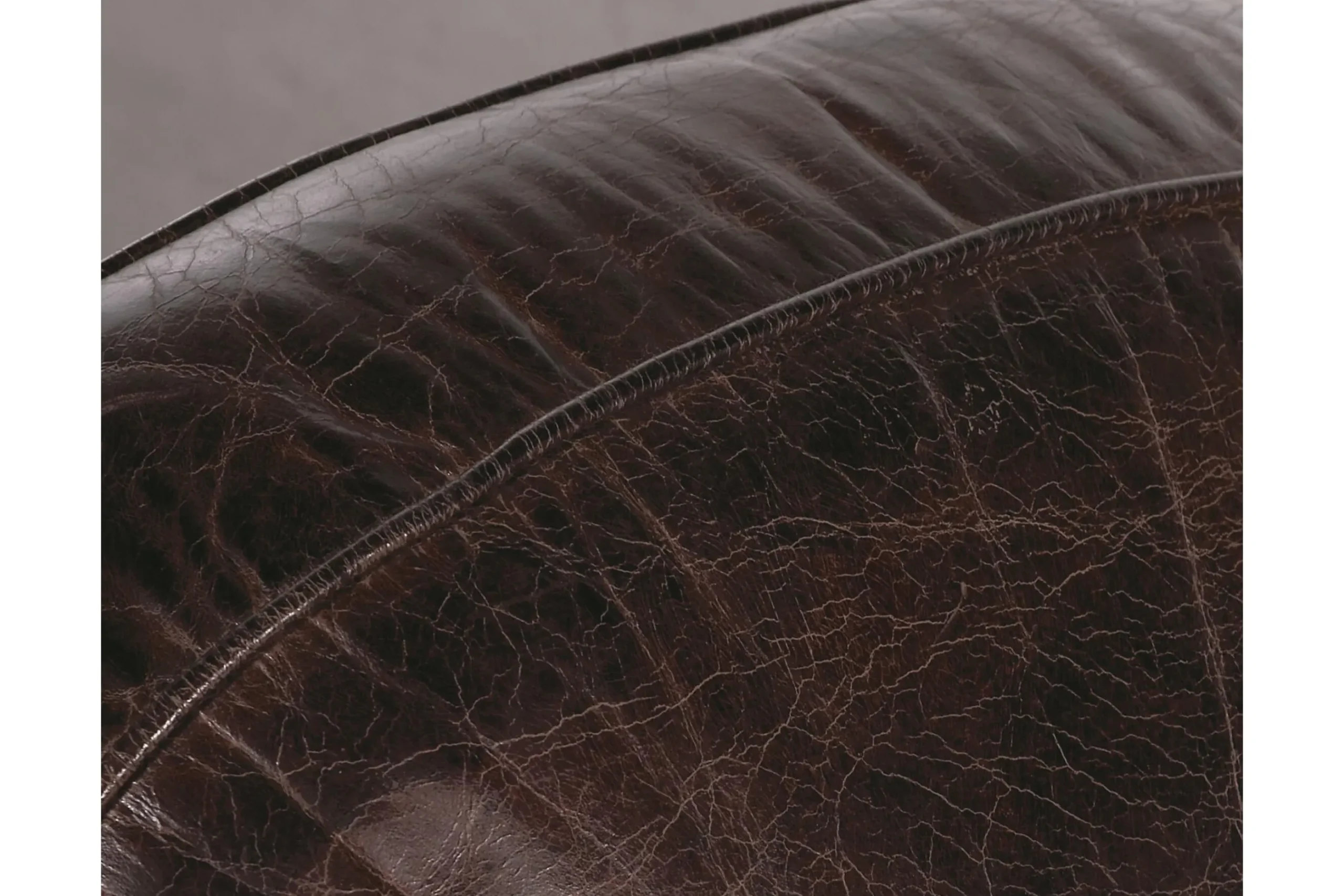 Flamant Burnham, Fauteuil Club, Marron Fonce, Cuir Outlet