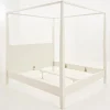 Flamant Cape Cod, Lit A Baldaquin, Blanc, 160 Cm