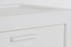 Flamant Cape Cod, Table De Chevet, Bois De Pin, Blanc