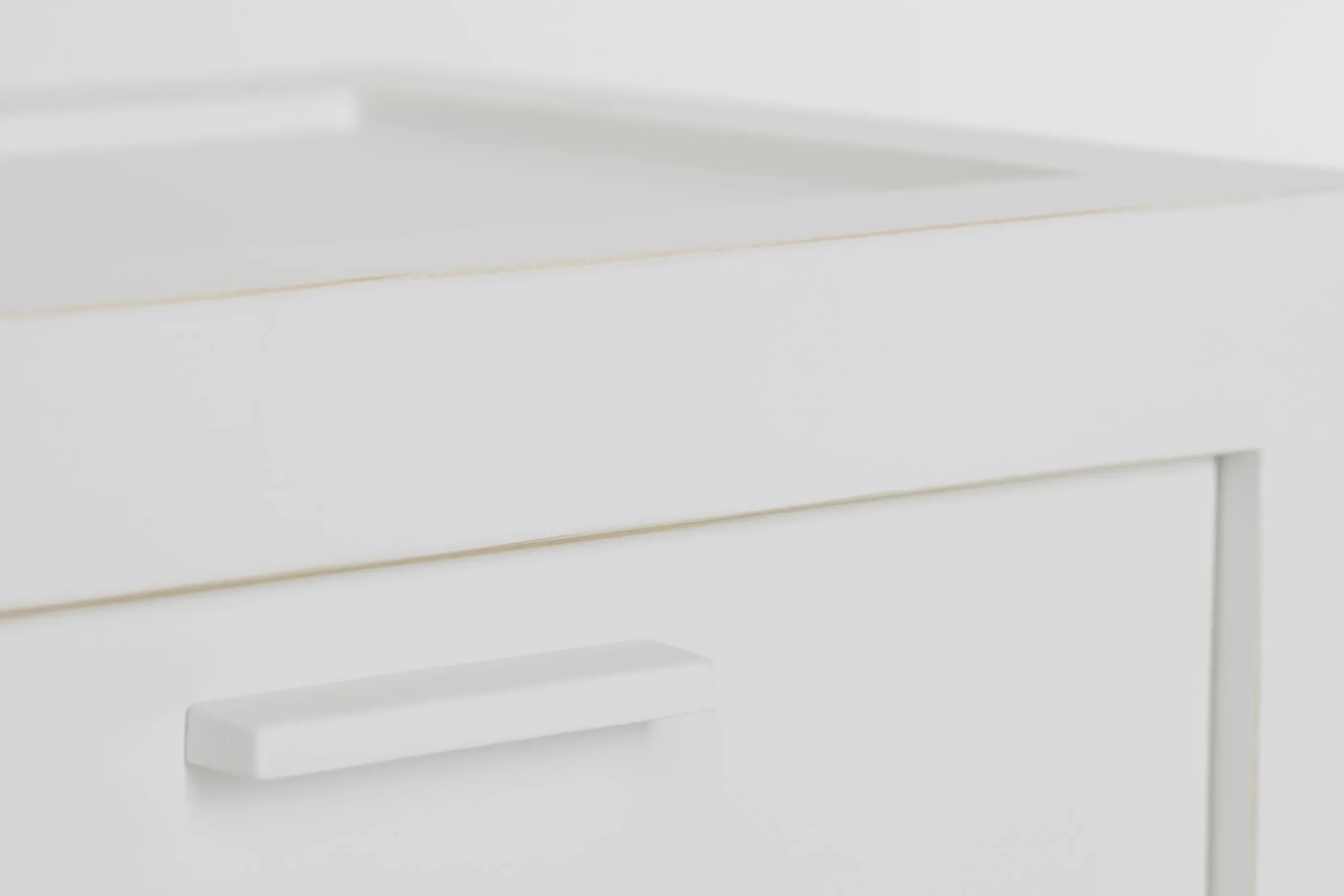 Flamant Cape Cod, Table De Chevet, Bois De Pin, Blanc