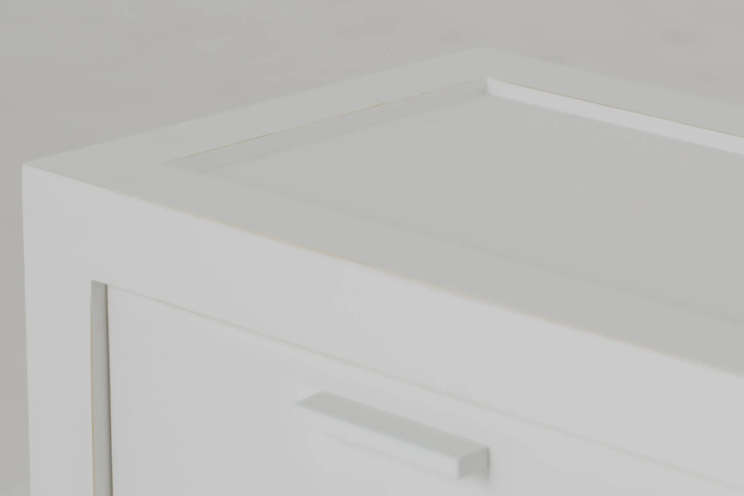 Flamant Cape Cod, Table De Chevet, Bois De Pin, Blanc