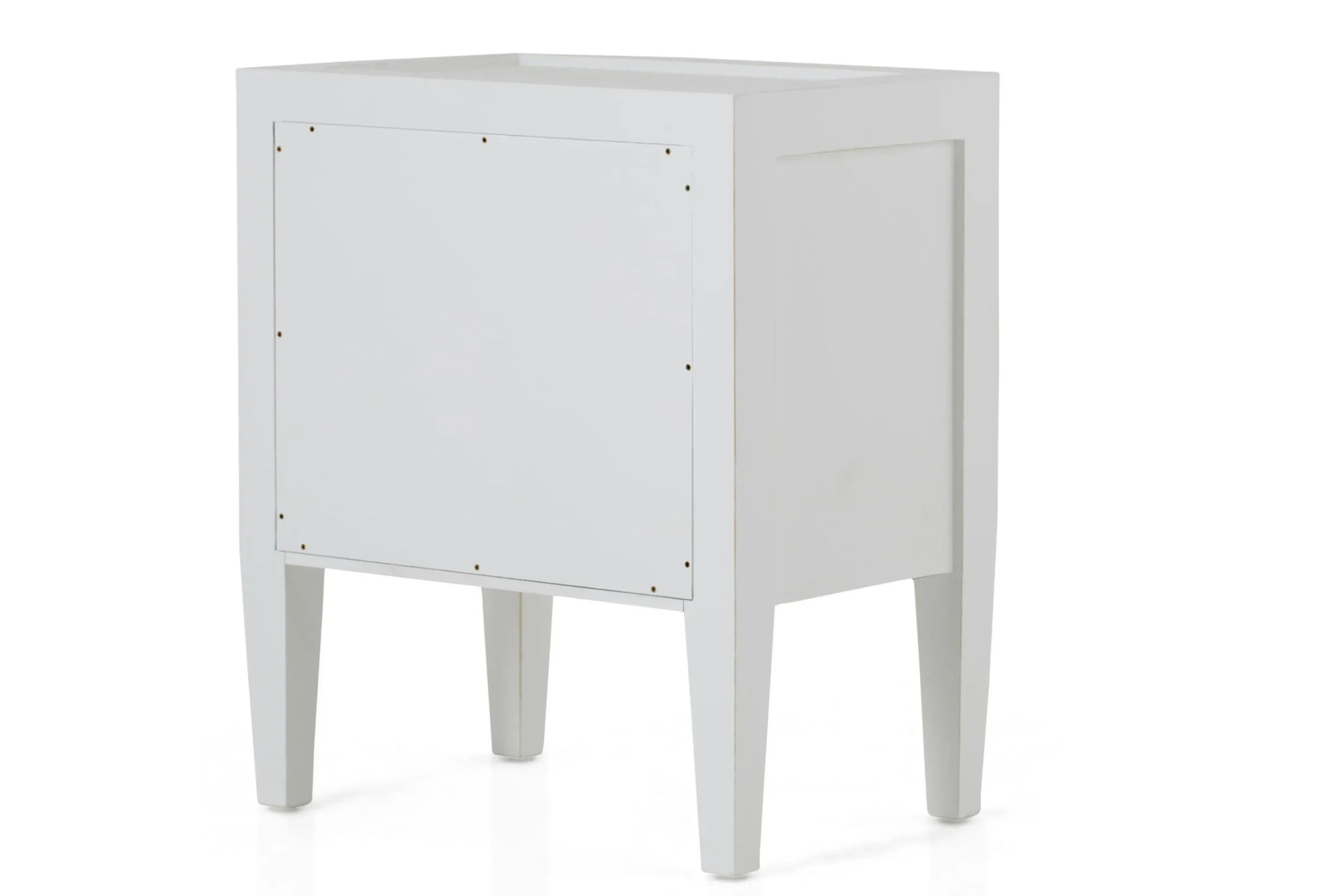 Flamant Cape Cod, Table De Chevet, Bois De Pin, Blanc