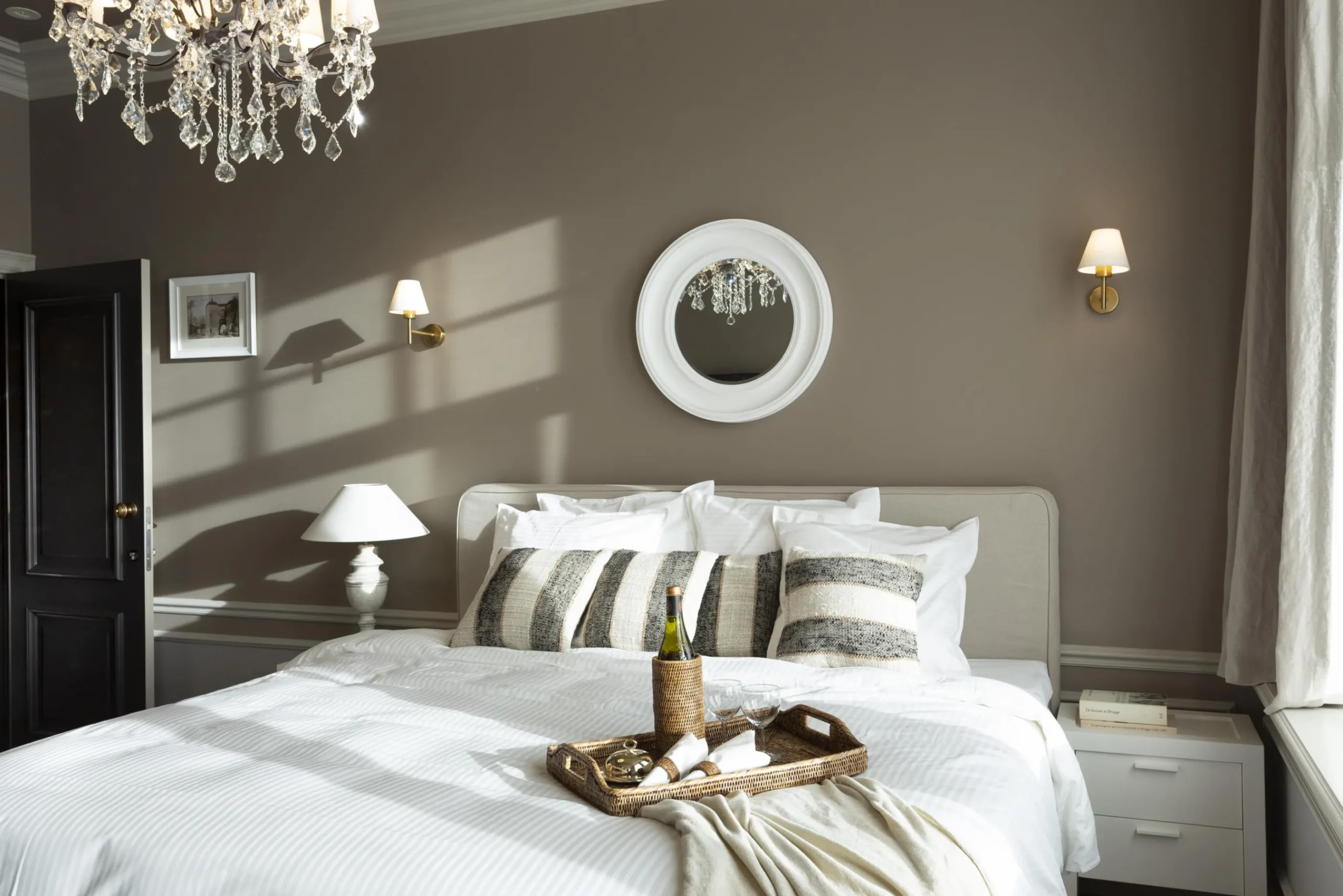 Flamant Cape Cod, Table De Chevet, Bois De Pin, Blanc