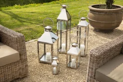 Flamant Charme, Lanterne, Acier Et Verre, M Clearance