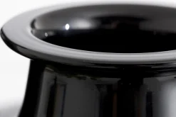 Flamant Chiaz, Vase, Verre, Noir Hot