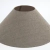Flamant Circum, Abat-Jour, Naturel Et Gris, Conique, 45 Cm New