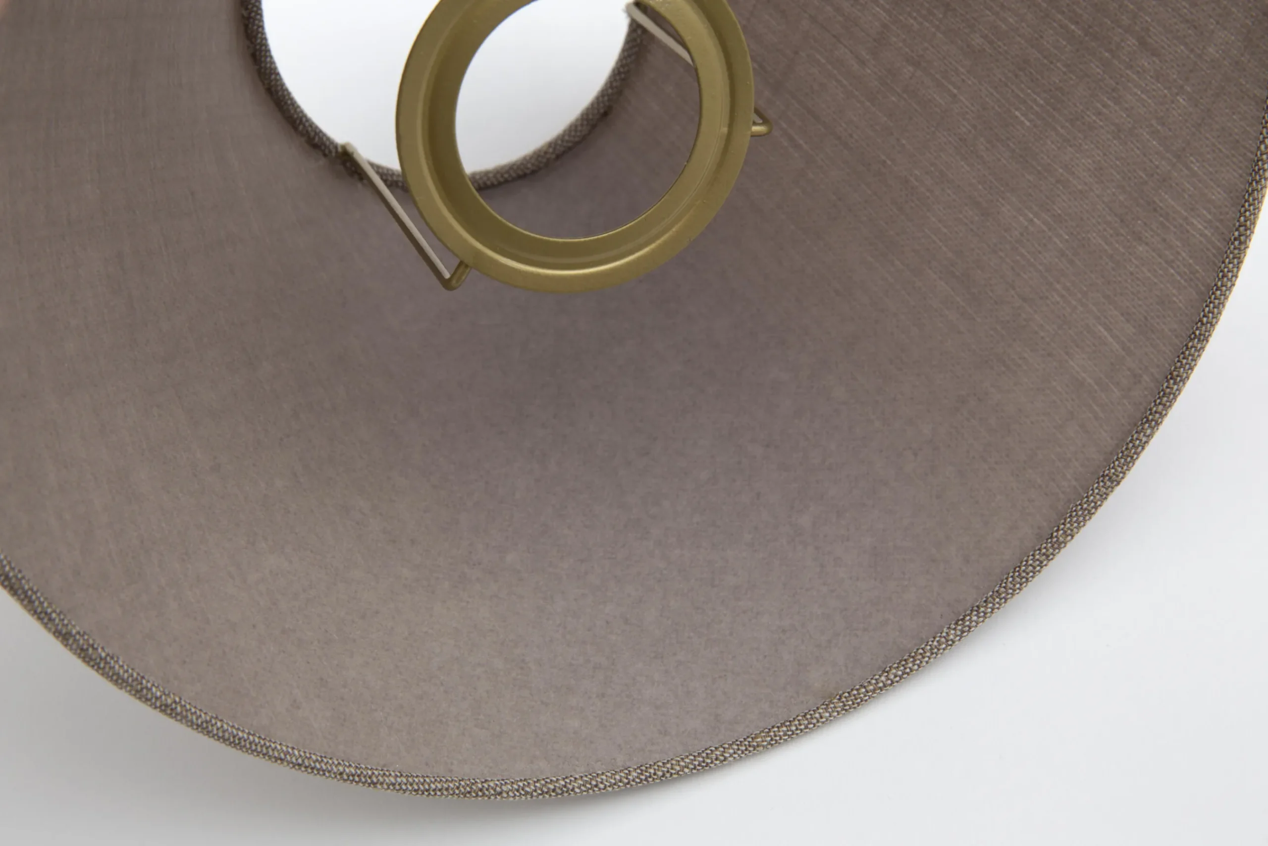 Flamant Circum, Abat-Jour, Naturel Et Gris, Conique, 45 Cm New