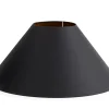 Flamant Circum, Abat-Jour, Noir Et Or, Conique, 55 Cm Outlet