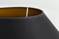 Flamant Circum, Abat-Jour, Noir Et Or, Conique, 55 Cm Outlet