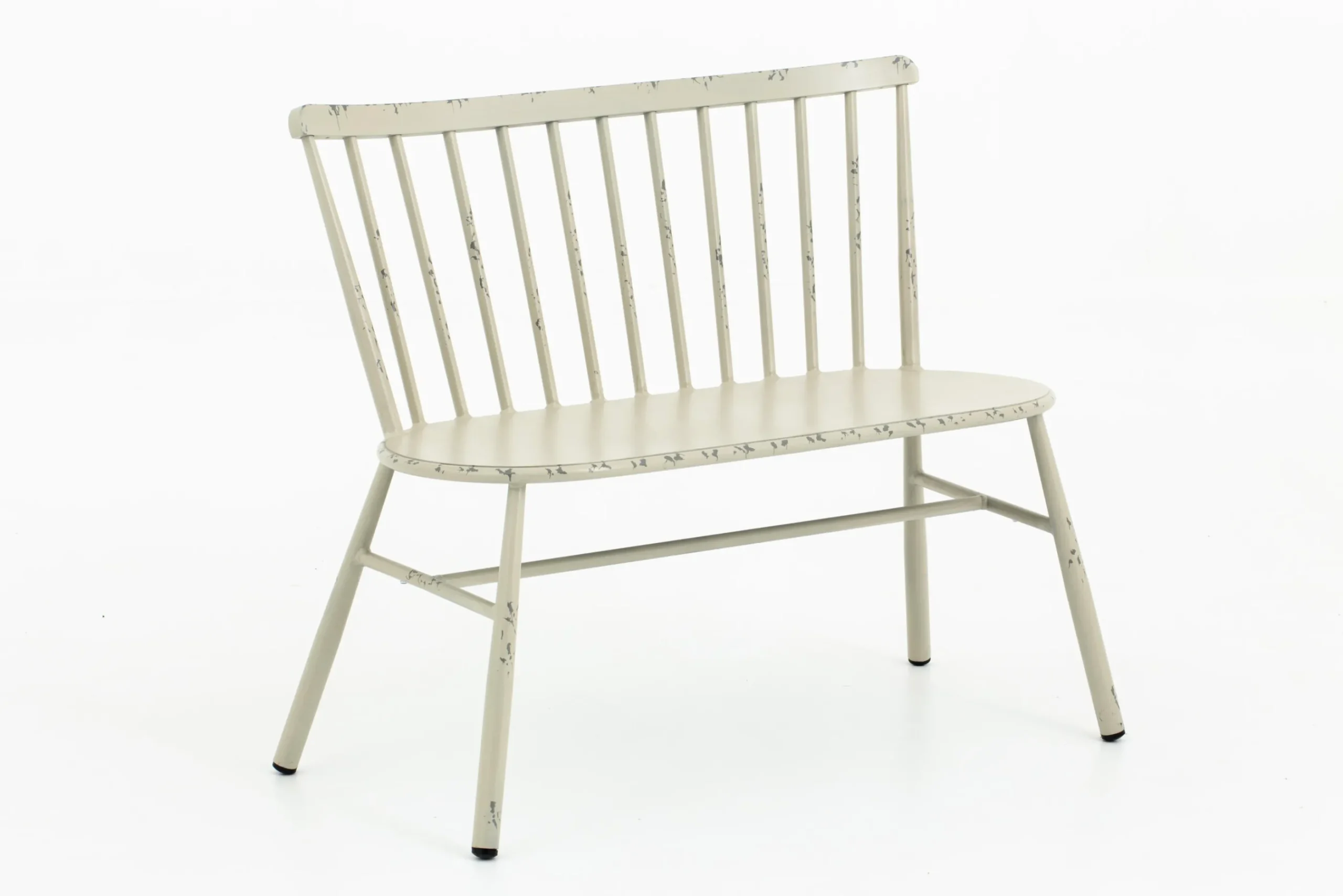 Flamant Claire, Banc De Jardin, Blanc Retro Discount