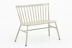 Flamant Claire, Banc De Jardin, Blanc Retro Outlet