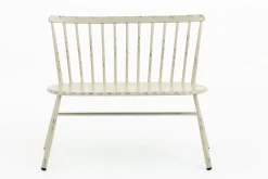 Flamant Claire, Banc De Jardin, Blanc Retro Outlet