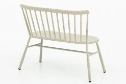 Flamant Claire, Banc De Jardin, Blanc Retro Outlet
