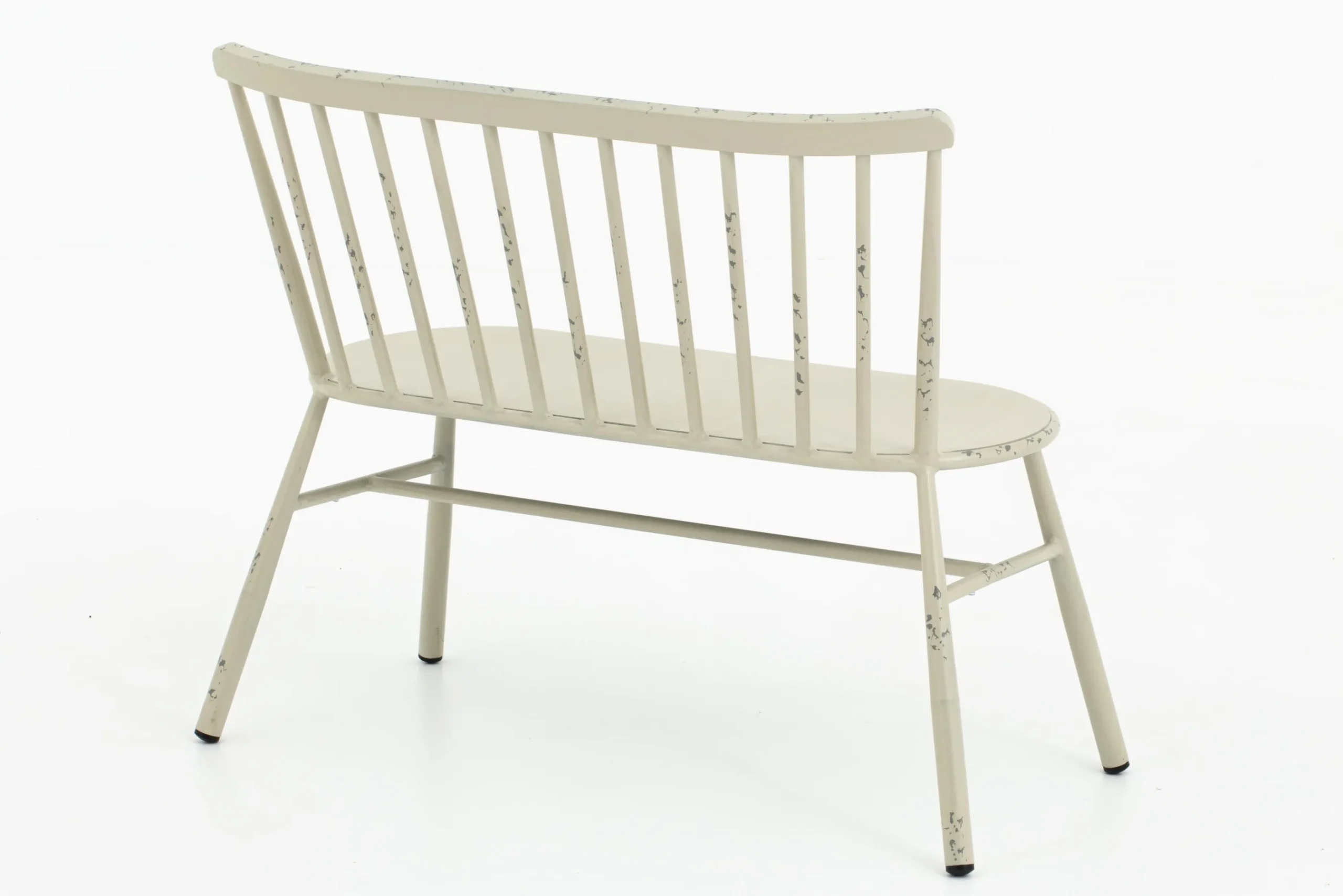 Flamant Claire, Banc De Jardin, Blanc Retro Outlet