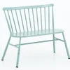 Flamant Claire, Banc De Jardin, Bleu Retro