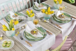 Flamant Claire, Banc De Jardin, Bleu Retro