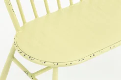 Flamant Claire, Banc De Jardin, Jaune Retro New