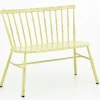Flamant Claire, Banc De Jardin, Jaune Retro New