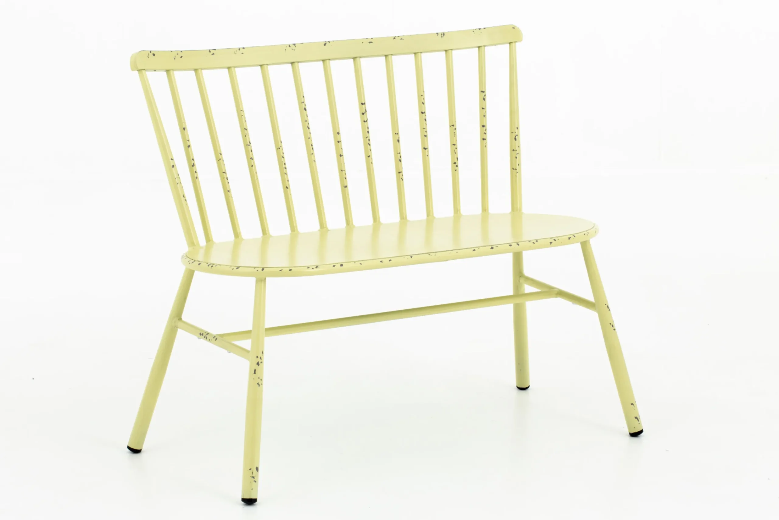 Flamant Claire, Banc De Jardin, Jaune Retro New